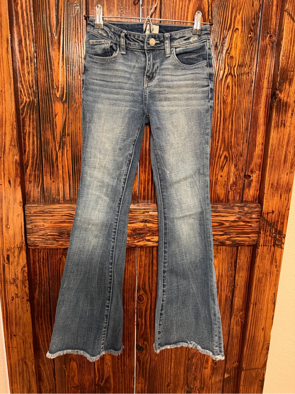 Girls - Mid-Rise Flare Stretch Jean Bke
